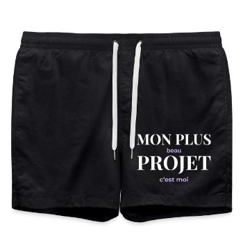 Mon Plus Beau Projet — C'est Moi - Short de bain - noir - Devant - AI Model Male 185 light (185cm)
