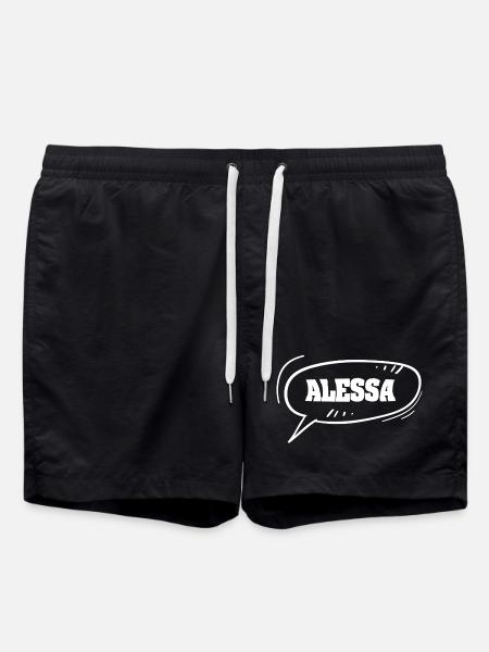Comic Alessa - Swim Trunks - black