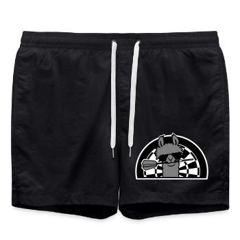 Cool Llama Dartboard Sunglasses Dart Sweet - Swim Trunks - black - Front - AI Model Male 185 light (185cm)
