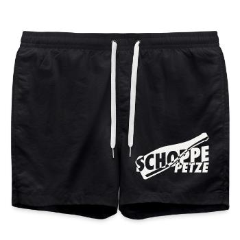Schoppe-petze - Badeshorts - Schwarz - Vorne - AI Model Male 185 light (185cm)