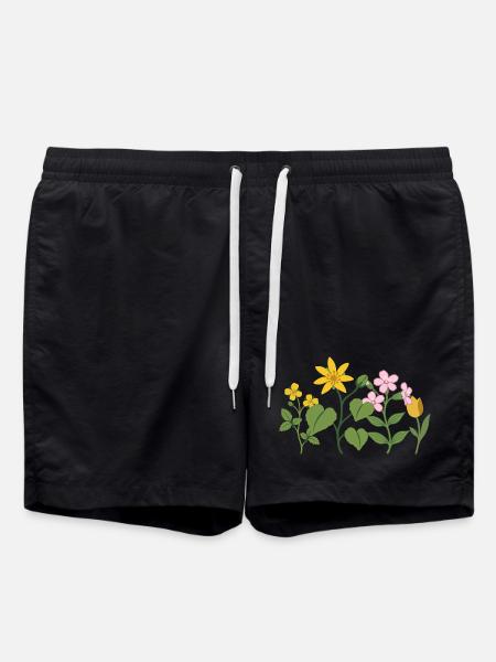 Tulpe · Blumen · Natur · Blumenstrauß - Badeshorts - Schwarz