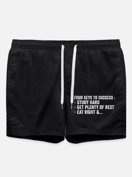 Four Keys To Success - Swim Trunks - black