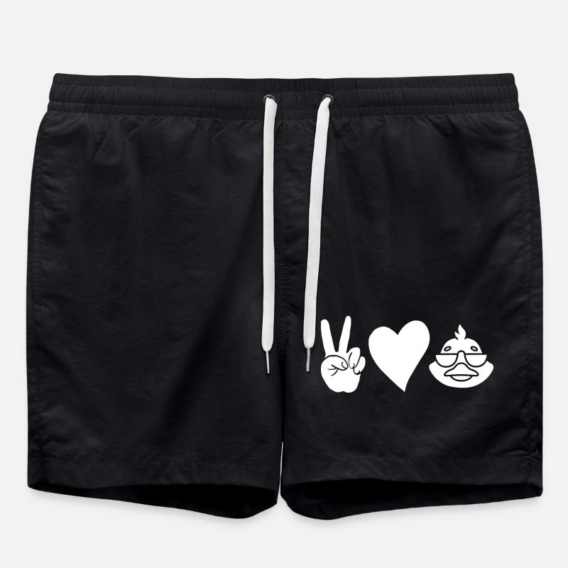 Ducks - Swim Trunks - black