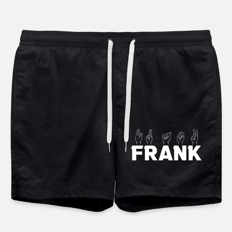 Sign language Frank - Swim Trunks - black