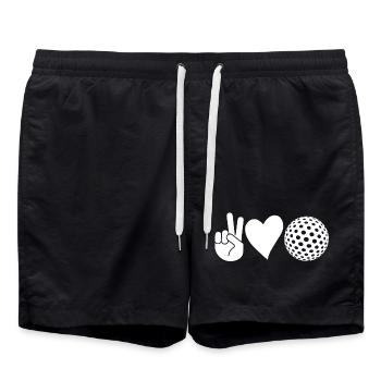 Golfers Golf - Swim Trunks - black - Front - AI Model Male 185 light (185cm)