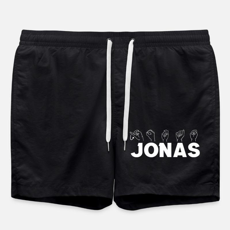 Sign language Jonas - Swim Trunks - black