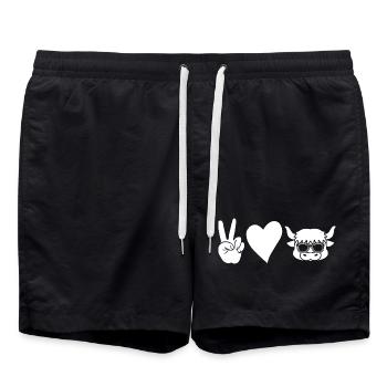 Bovins de buffle Bœufs - Short de bain - noir - Devant - AI Model Male 185 light (185cm)