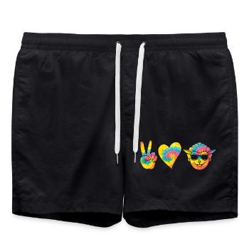 Shepherd Sheep - Swim Trunks - black - Front - AI Model Male 185 light (185cm)