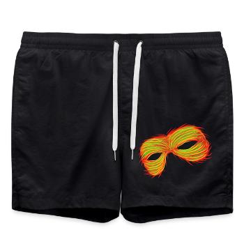Mask: Focus on mysticism - Swim Trunks - black - Front - AI Model Male 185 light (185cm)