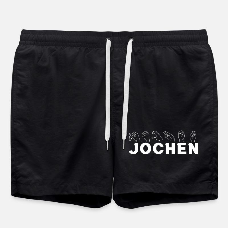 Sign language Jochen - Swim Trunks - black