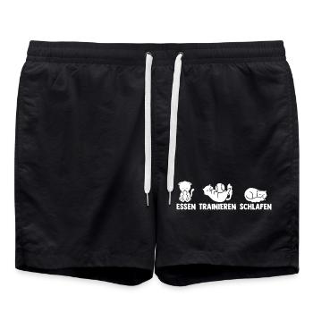 Joueur de baseball Baseball - Short de bain - noir - Devant - AI Model Male 185 light (185cm)