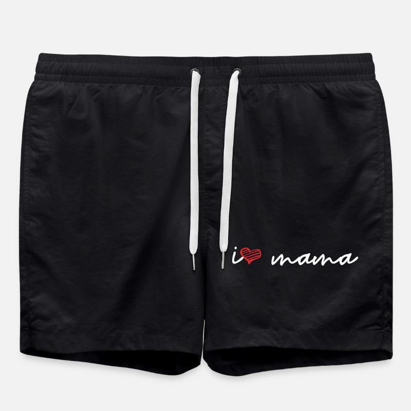I love Mom - Short de bain - noir