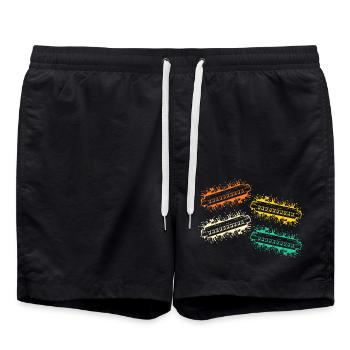 Harmonica Harmonica - Short de bain - noir - Devant - AI Model Male 185 light (185cm)