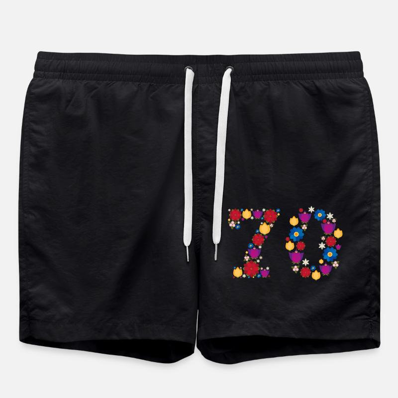 Fleurs 70 - Short de bain - noir