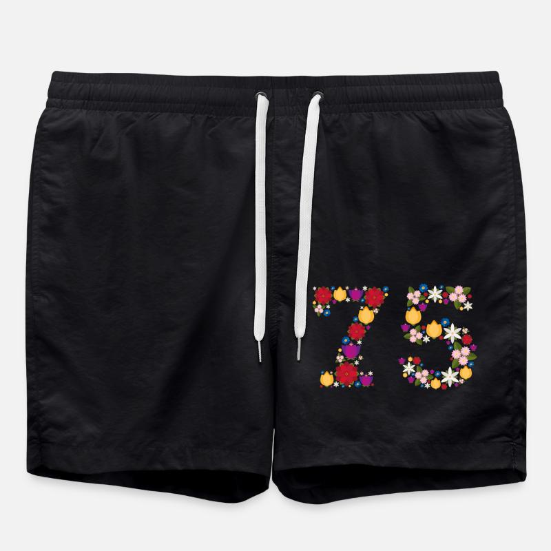 Fleurs 75 - Short de bain - noir