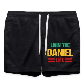 Daniel - Short de bain - noir - Devant - AI Model Male 185 light (185cm)