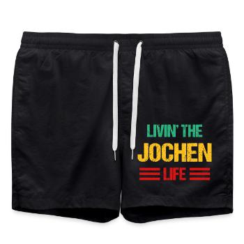 Jochen - Badeshorts - Schwarz - Vorne - AI Model Male 185 light (185cm)