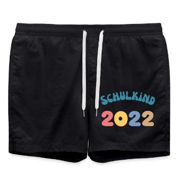 Schulkind 2022 Erste Klasse Geschenke und Shirts - Badeshorts - Schwarz - Vorne - AI Model Male 185 light (185cm)