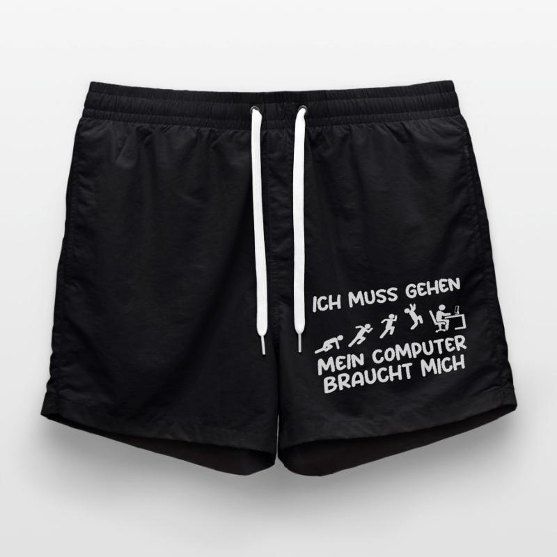 Computer Gamer Gamer Programmer Administrator Swim Trunks