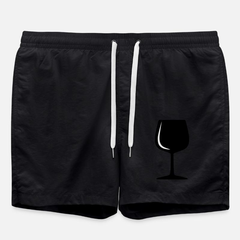 wine - Short de bain - noir