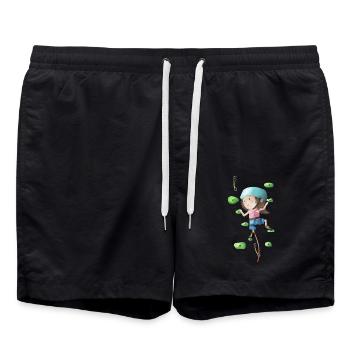 Baby climber - Swim Trunks - black - Front - AI Model Male 185 light (185cm)