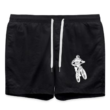 Vététiste sauter à vélo - Short de bain - noir - Devant - AI Model Male 185 light (185cm)