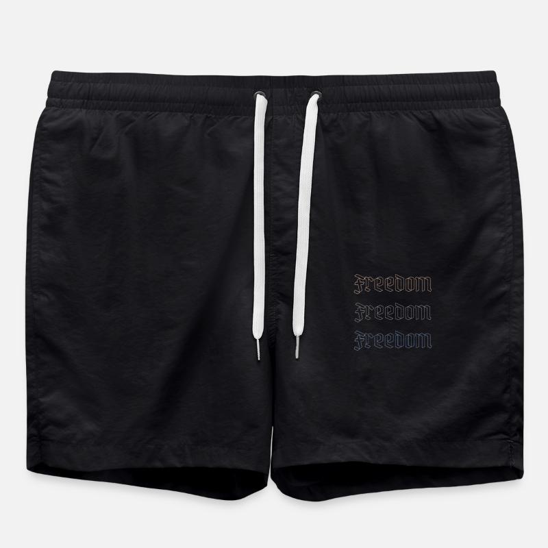 Freedom in three acts - Swim Trunks - black