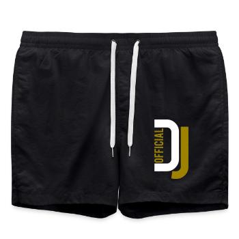 Officiel DJ Music Party Célébration Texte Logo Lettrage - Short de bain - noir - Devant - AI Model Male 185 light (185cm)