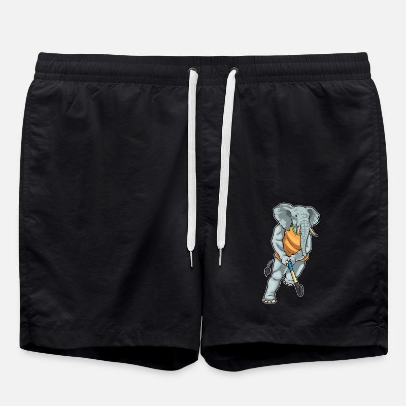Bâton de hockey Elephant - Short de bain - noir