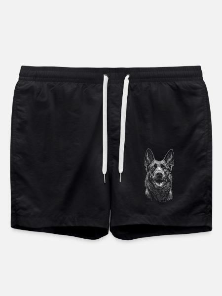 Malinois Hund Hunde Belgischer Schäferhund - Badeshorts - Schwarz