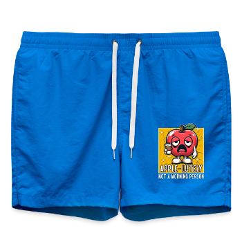 APPLE-LUTELY NOT A MORNING PERSON - Swim Trunks - cobalt blue - Front