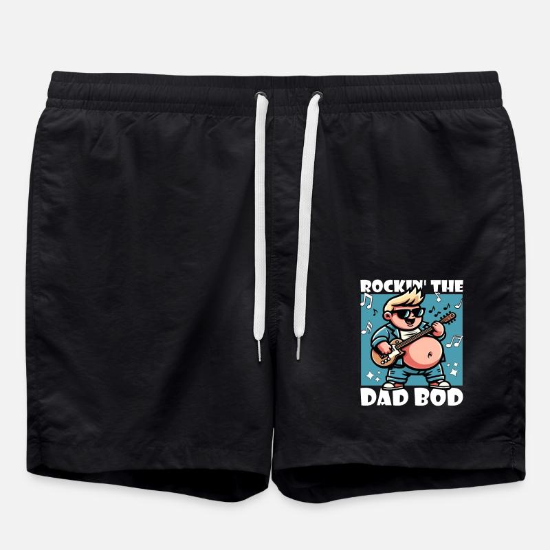 ROCKIN' LE DAD BOD - Short de bain - noir