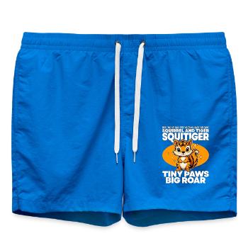 TINY PAWS BIG ROAR - EICHHÖRNCHEN UND TIGER - SQUITIGE - Badeshorts - Cobalt blue - Vorne