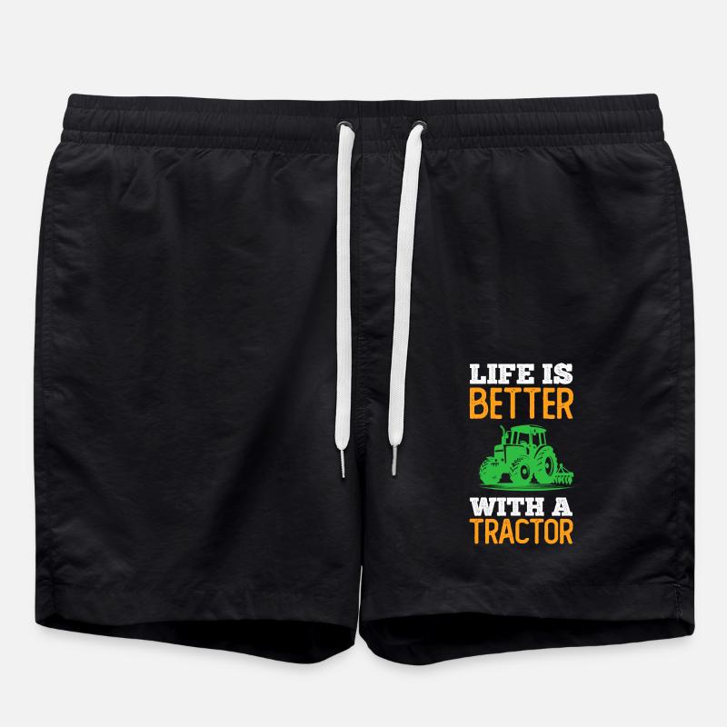 Tracteur tracteur - Short de bain - noir