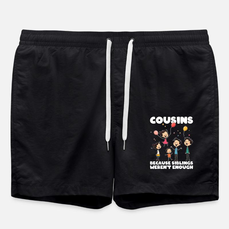COUSINS - BECAUSE SIBLINGS WEREN'T ENOUGH - Swim Trunks - black
