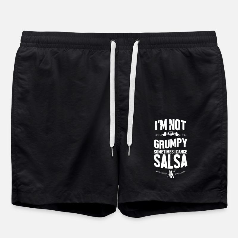 Salsa Dancer Dancer - Swim Trunks - black