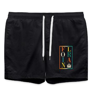Florian - Swim Trunks - black - Front - AI Model Male 185 light (185cm)