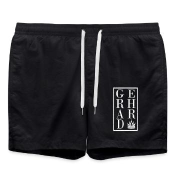 Gerhard - Swim Trunks - black - Front - AI Model Male 185 light (185cm)