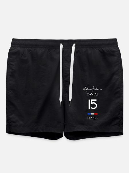 La vie est meilleure au CANTAL 15 Haute Auvergne - Short de bain - noir