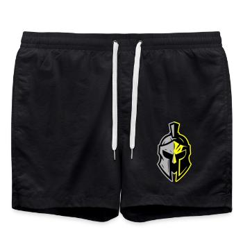Icône du casque Spartan - Short de bain - noir - Devant - AI Model Male 185 light (185cm)