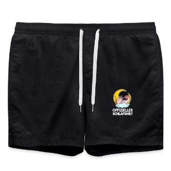 Offizielles Schlafshirt Axolotl - Badeshorts - Schwarz - Vorne - AI Model Male 185 light (185cm)