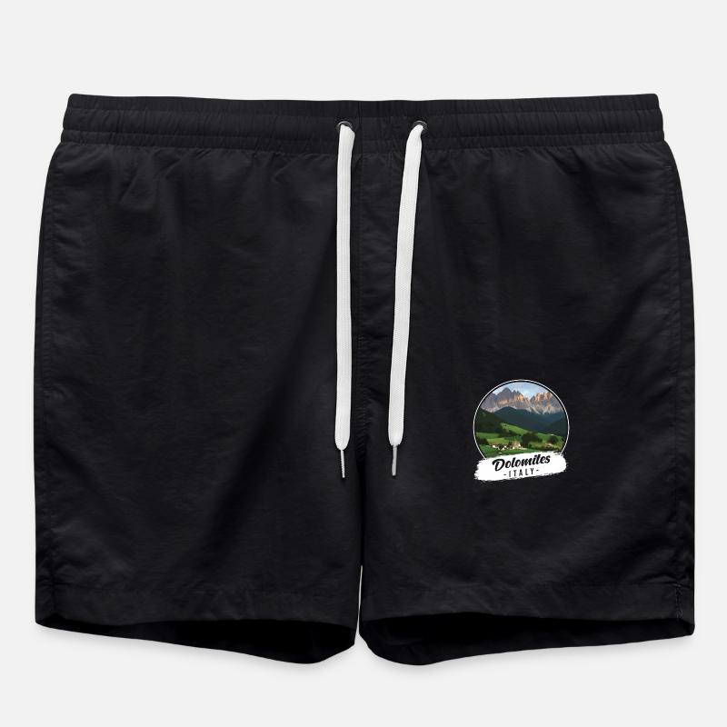 Dolomites Italie Souvenir - Short de bain - noir