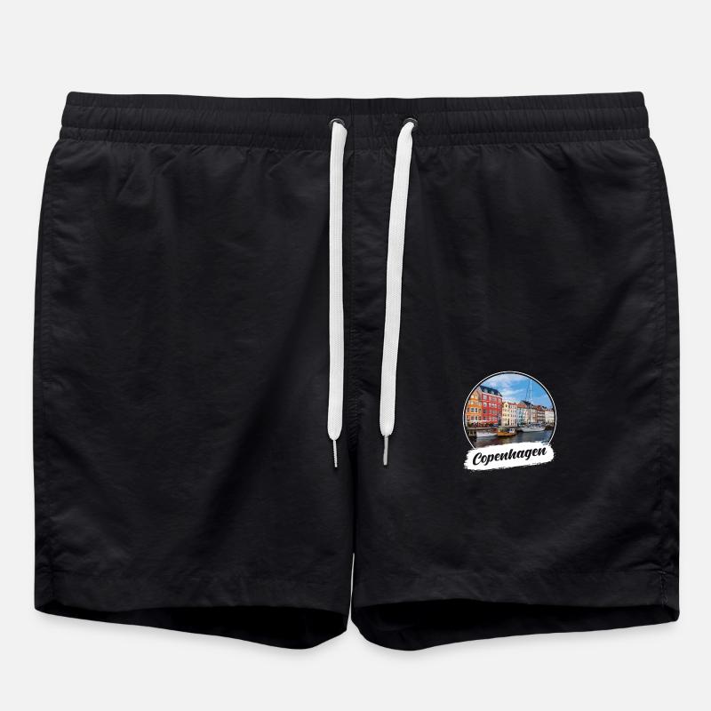 Copenhagen Souvenir - Swim Trunks - black