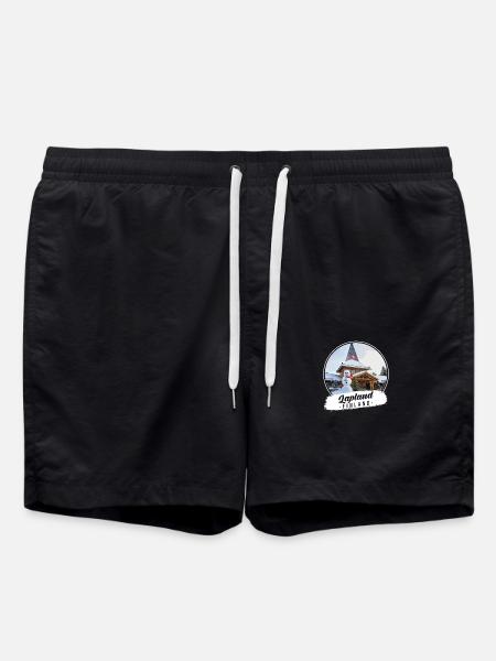 Lapland Finland Souvenir - Swim Trunks - black