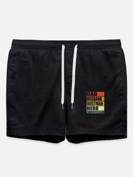 Father Husband Müllmann Held - Swim Trunks - black