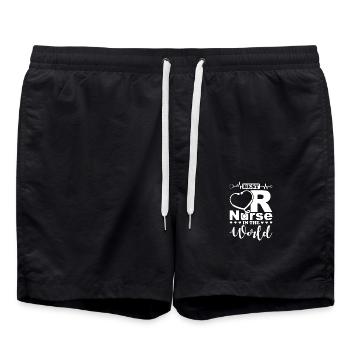Meilleure infirmière en chirurgie Infirmière en chirurgie - Short de bain - noir - Devant - AI Model Male 185 light (185cm)