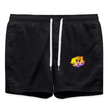 Aliens - Badeshorts - Schwarz - Vorne - AI Model Male 185 light (185cm)
