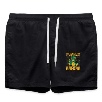 Je suis désolé pour ce que j’ai dit quand je jouais - Short de bain - noir - Devant - AI Model Male 185 light (185cm)