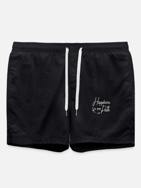 Zen Inspirational Quote - Swim Trunks - black