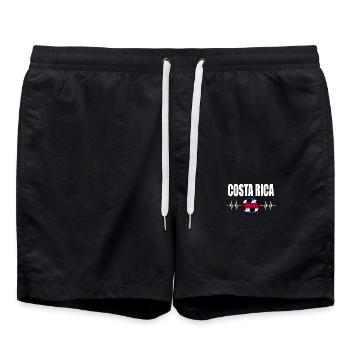 Costa Rica Fußball - Badeshorts - Schwarz - Vorne - AI Model Male 185 light (185cm)